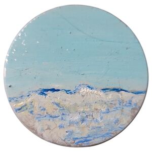 Anna's Creations Hand Crafted Painted Round Tin Candle